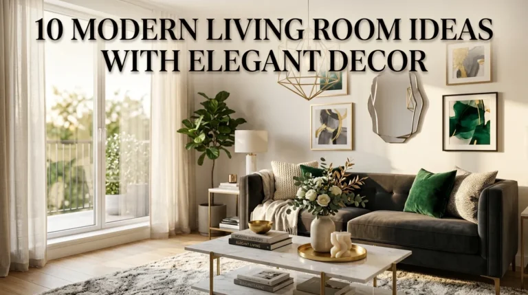 10 Modern Living Room Ideas with Elegant Decor