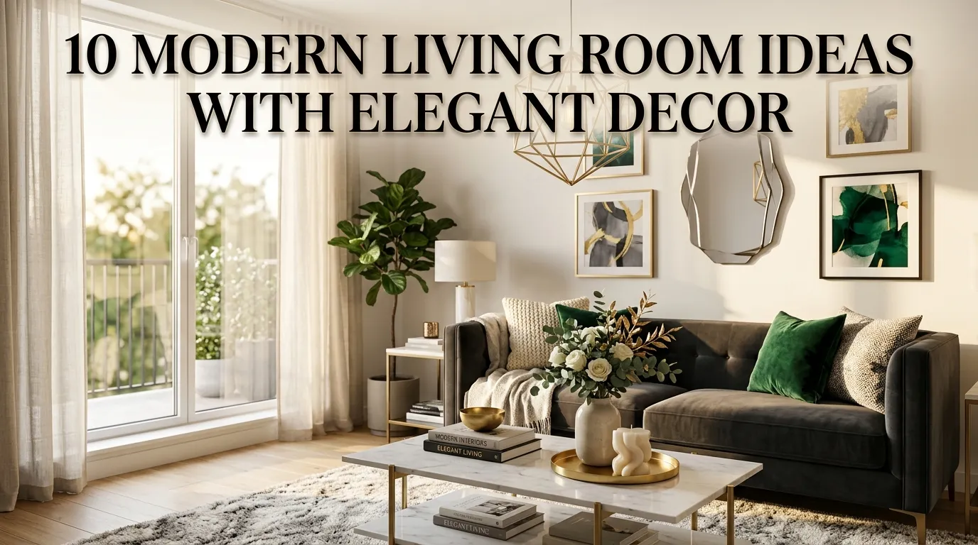 10 Modern Living Room Ideas with Elegant Decor