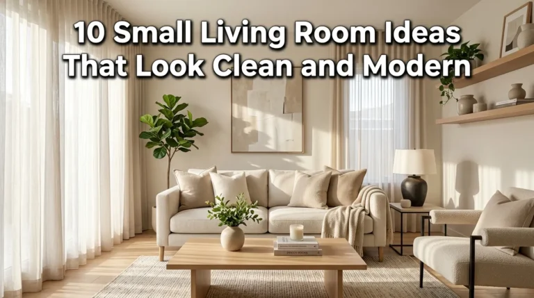 10 Small Living Room Ideas That Look Clean and Modern