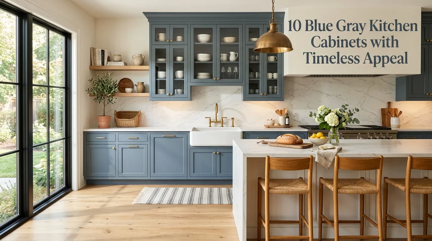 10 Blue Gray Kitchen Cabinets with Timeless Appeal