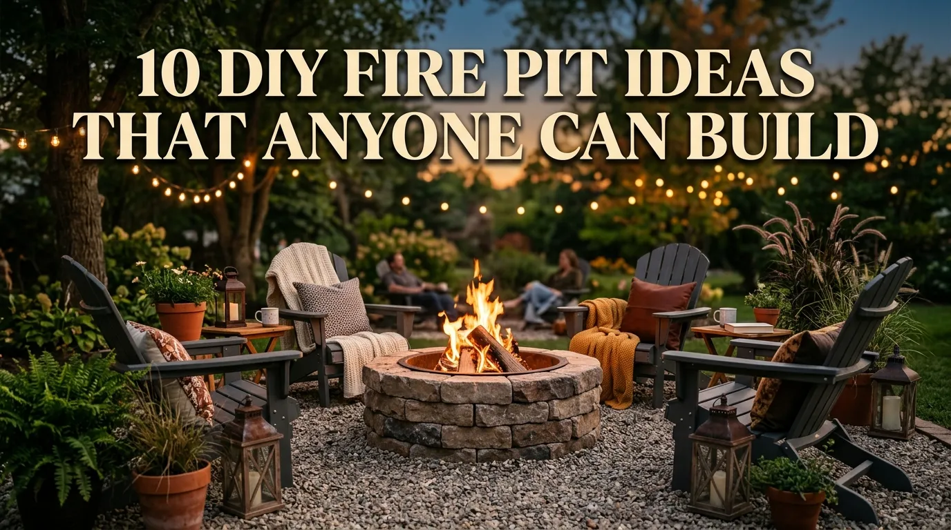 10 DIY Fire Pit Ideas That Anyone Can Build