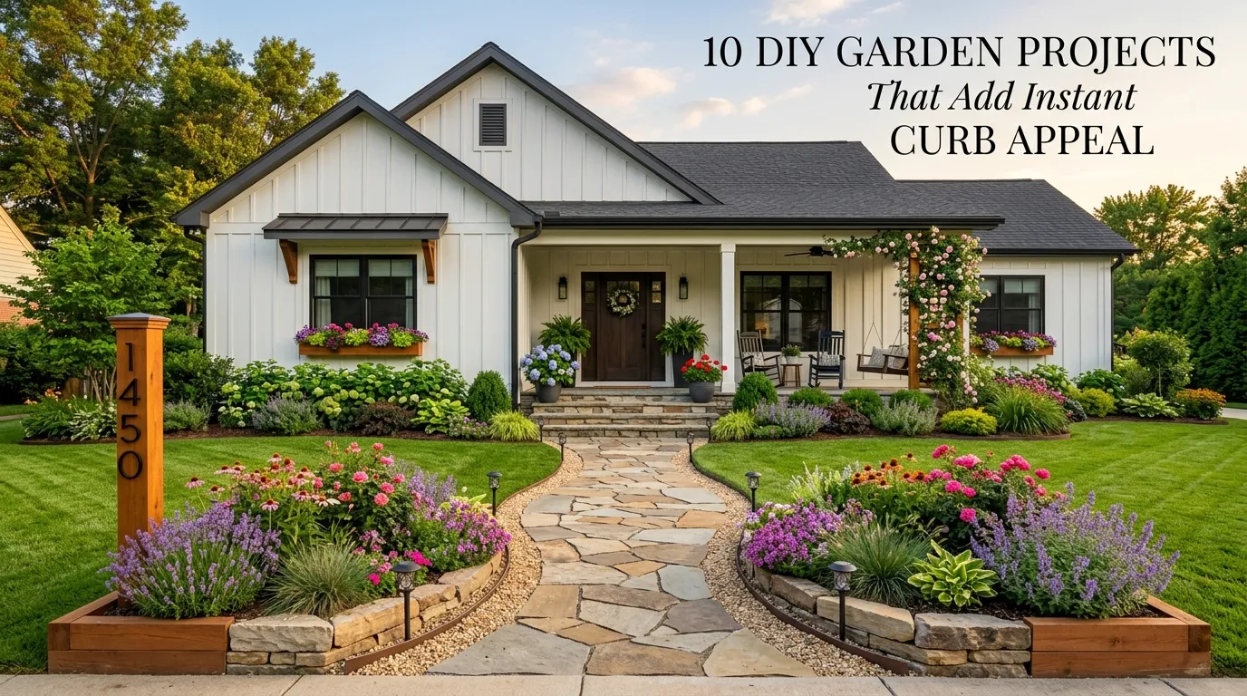 10 DIY Garden Projects That Add Instant Curb Appeal