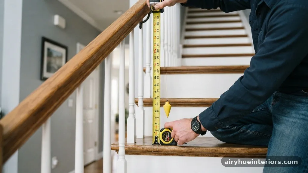 34-Inch to 38-Inch Handrail Height: Measuring Plumb from the Stair Slope