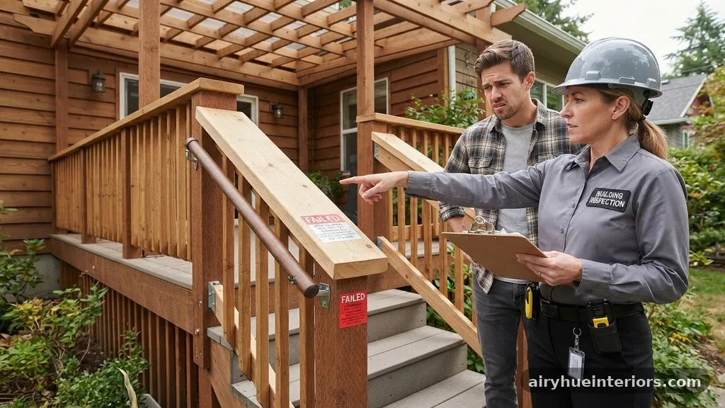 Steps to Rectify a Failed Inspection - Why Wide 2x6 Flat Wood Handrails Fail Residential Building Inspections